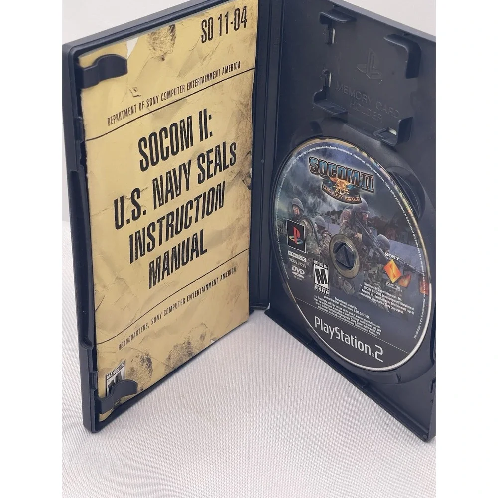 SOCOM II‎ 2 US Navy Seals PS2 PlayStation 2 - Complete CIB TESTED